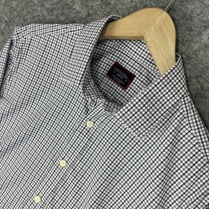 UNTUCKit Plaid Long Sleeve Shirt Button Front Men's Medium Erbach Pink